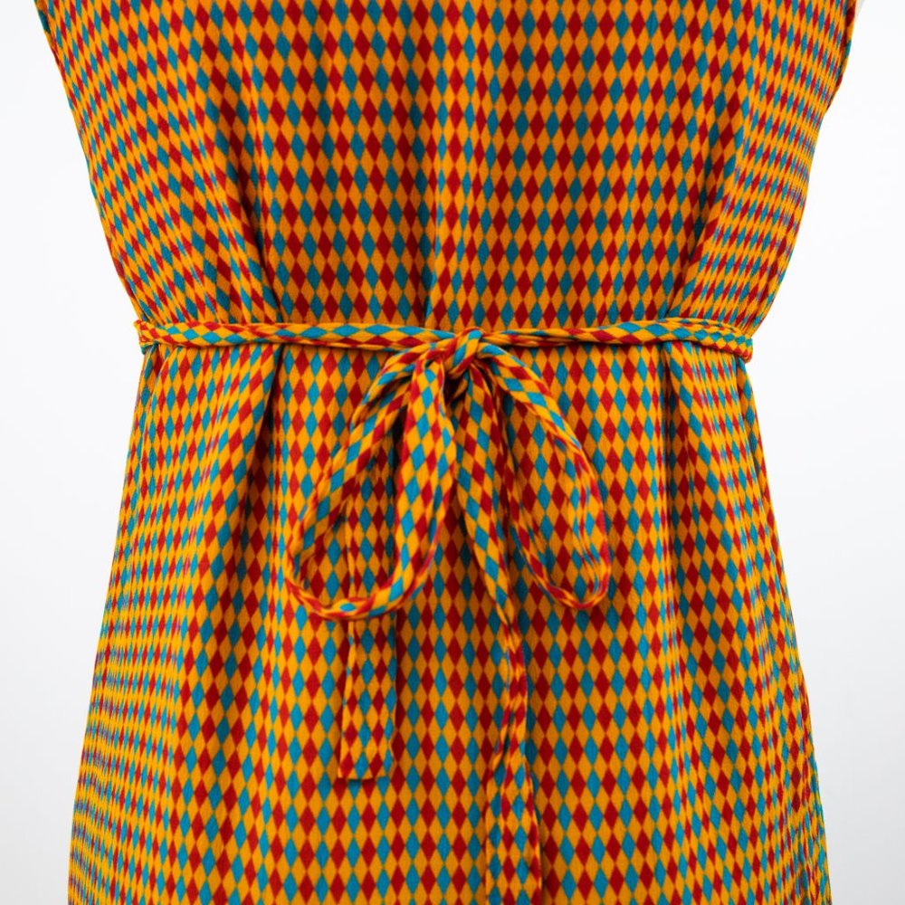 Anthropologie XS Boho Print Maxi Dress Orange - Picture 2 of 13